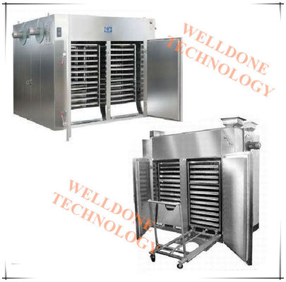 Ar quente de poupança de energia Tray Dryer de estrutura compacta para o produto do alimento, o farmacêutico e o químico
