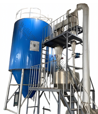 Em equipamentos de máquina de leite de secagem por pulverização de baixo custo e alta eficiência
