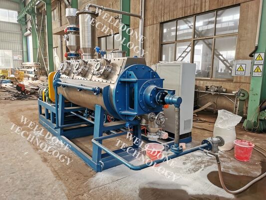 Secador a vácuo tipo disco com pás para óleo térmico SUS304