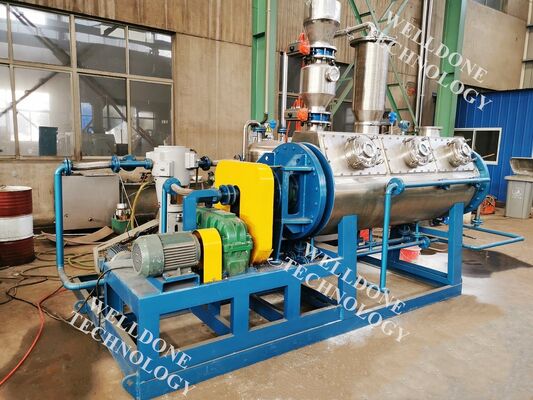 Secador a vácuo agitado com tela sensível ao toque para a indústria alimentícia para borras de bagaço