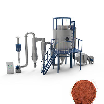 Automatização Máquina de secagem por pulverização de detergente de suco de aloe vera para fazer café instantâneo seco por pulverização