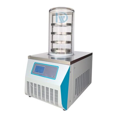 220V 1Kw SUS304 Máquina de secagem a vácuo automática de laboratório de secagem por congelamento para processamento de alimentos