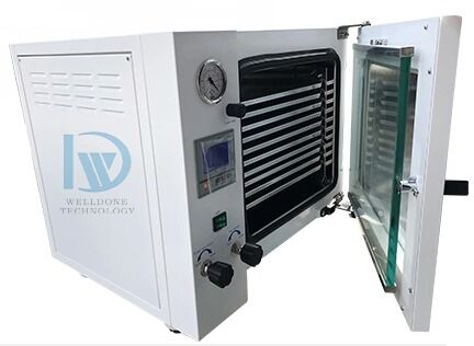 Secador a vácuo automático de laboratório com controle de temperatura de 30~300℃ e 2 anos de garantia para alto nível de segurança