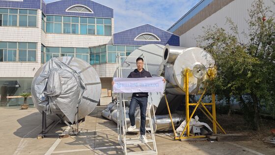 Secador de pulverização industrial de poupança de energia com temperatura de secagem de 120-300 °C e eficiência de 70% para pó de material