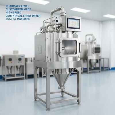 Nível da farmácia e material centrífugo de alta velocidade feito personalizado do secador de pulverizador SUS316L