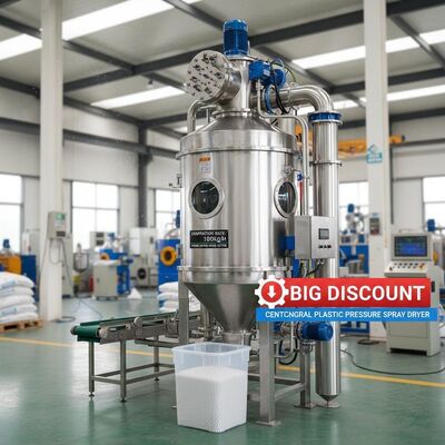 Economia de energia e em grande desconto100kg/h evaporação centrífuga secador de spray de pressão de plástico