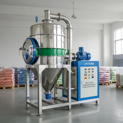 Fluidez alta da série industrial do GLP da máquina do secador do corante do nível do alimento e a favor do meio ambiente e do alimento