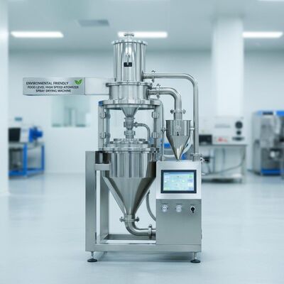 Máquina de secagem por spray atomizador de alta velocidade a favor do meio ambiente e de nível alimentar