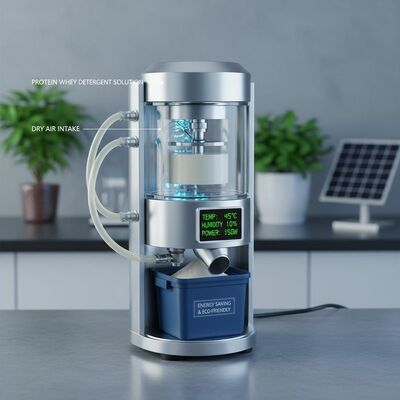 Mini equipamento de pulverização de secador ecológico e economizador de energia para detergente em pó de proteína de soro de leite