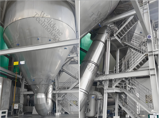 Em máquina de secagem por spray industrial de baixo custo e alta eficiência com 70% de eficiência de secagem e resistência à explosão