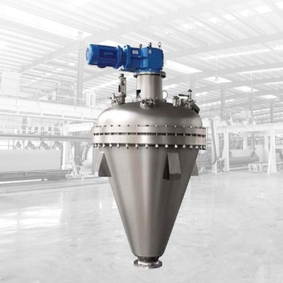 Secador contínuo cônico do vácuo, equipamento de secagem químico do controle do botão