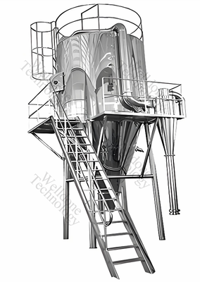 Secador de spray de laboratório de alta eficiência e ecológico, com economia de energia e máquina de secagem por spray